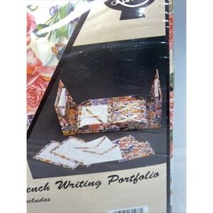 French Writing Portfolio Stationary Set By LaVie 89 Pcs Factory Sealed New Roses
